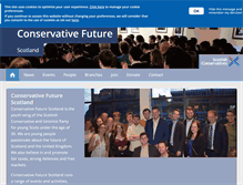 Tablet Screenshot of conservativefuturescotland.org